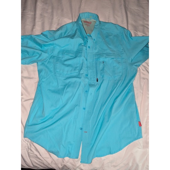 Coleman Shirt Mens Extra Large Button Down Vented Fishing Camping - Picture 1 of 4